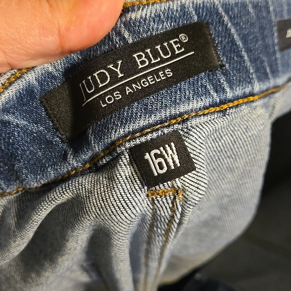 Judy Blue Denim Joggers - Picture 3 of 5